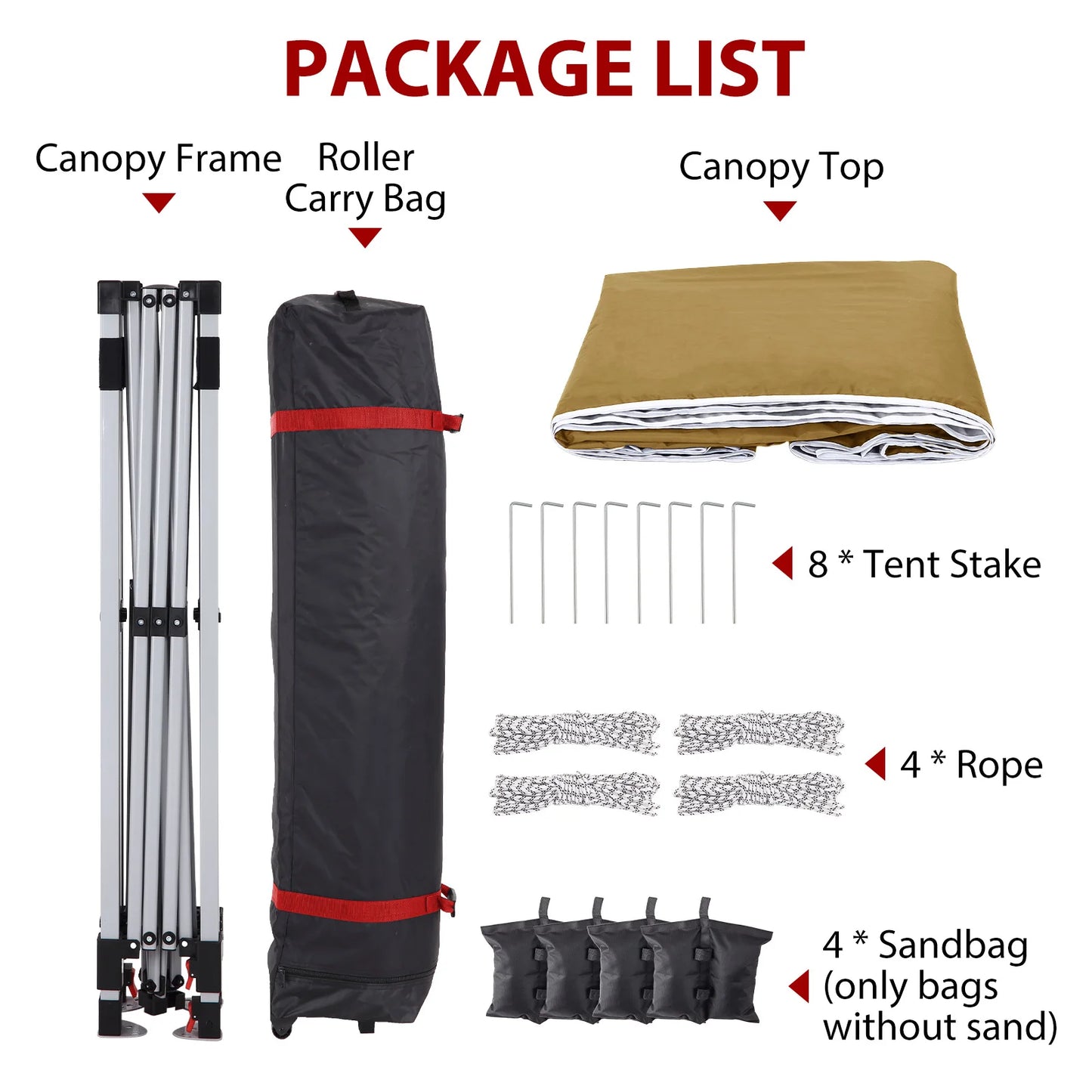 HiMISS 10x10ft Center Locking Canopy Tent Waterproof UV Protection