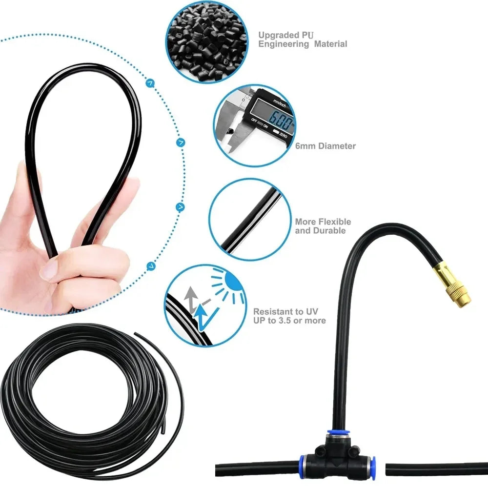 Upgrade your outdoor watering with a universal automatic irrigation sprinkler kit that delivers efficient, even mist across balconies, patios, and gardens.