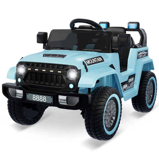 HiMISSE 12V Electric Ride On Truck for Kids Remote Control LED Lights