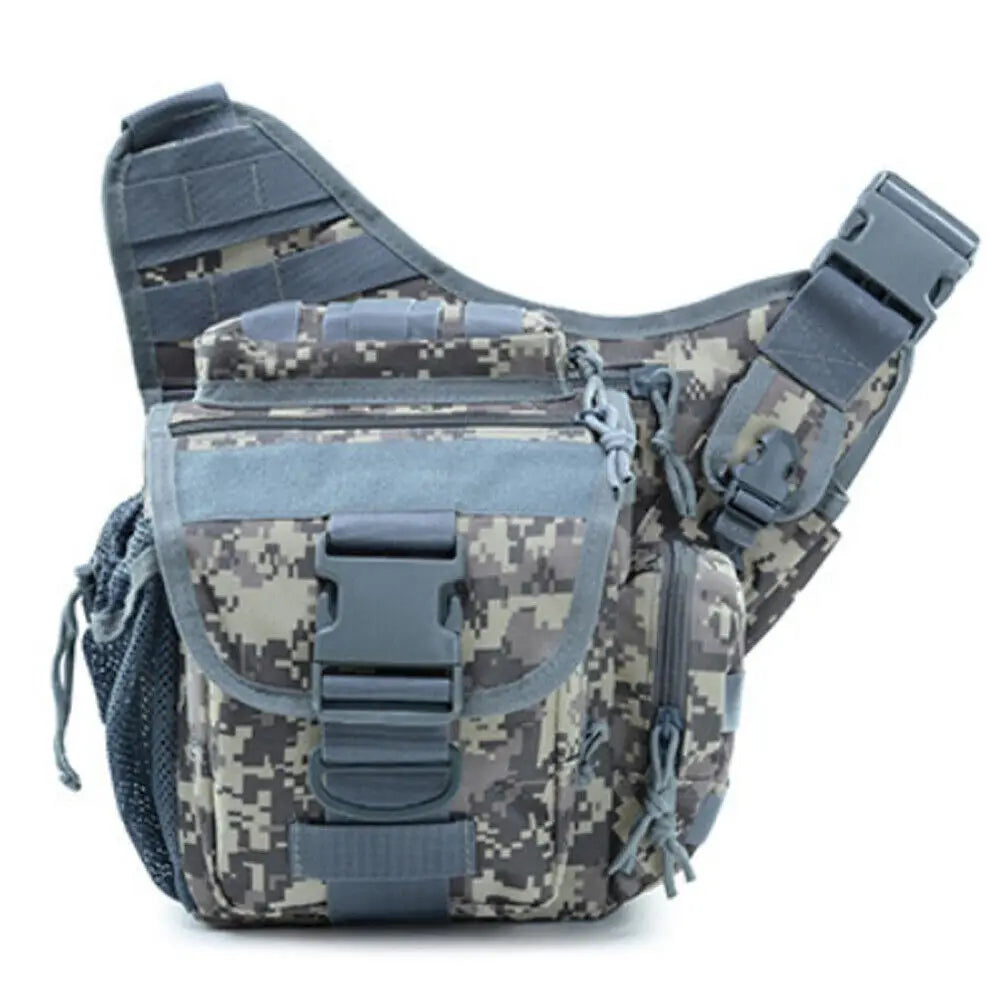 Outdoor Tactical Shoulder Bag Sling Pack Molle Pouch Nylon