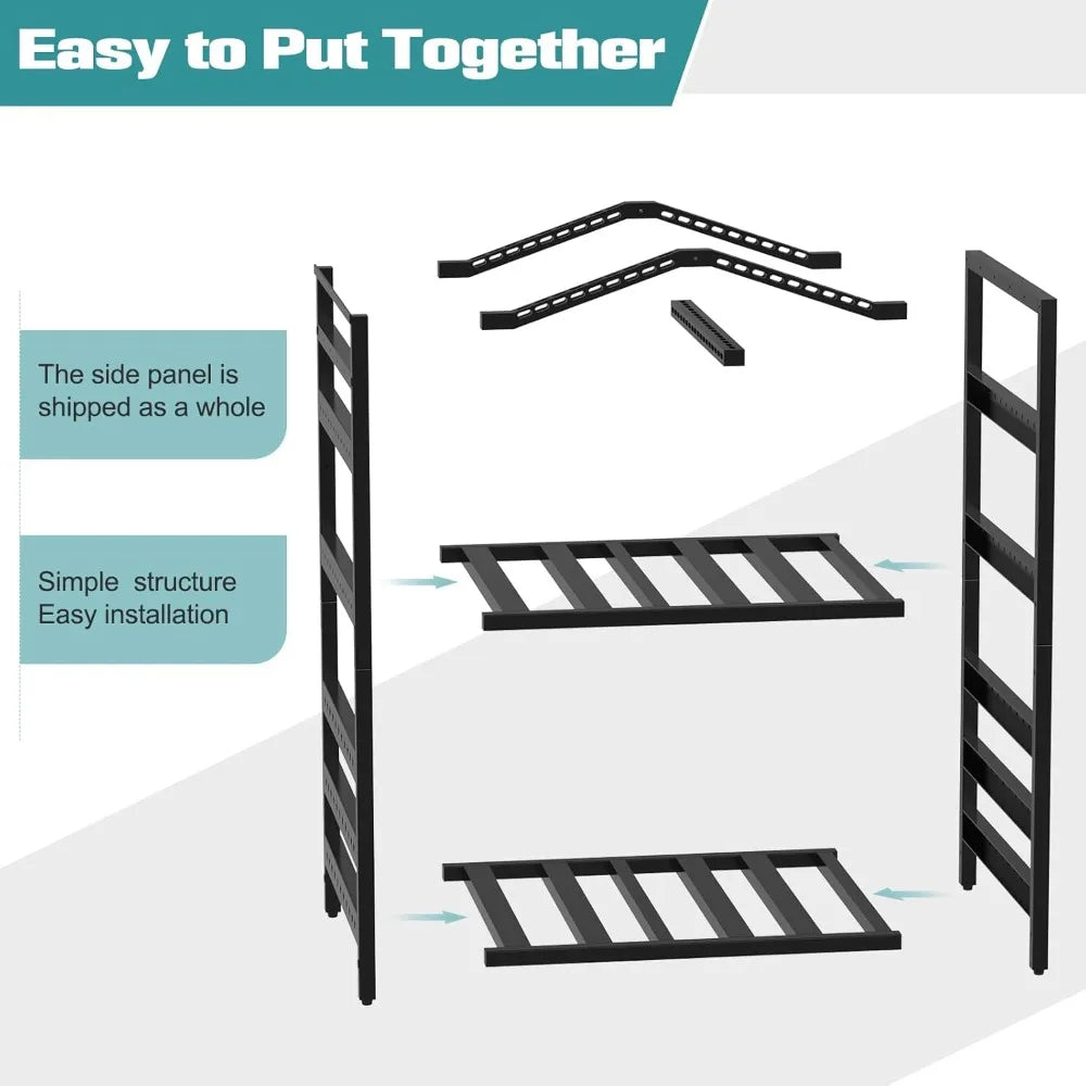 Elevate your outdoor fire setup with a rugged iron storage station that keeps tools, accessories, and firewood neatly organized.