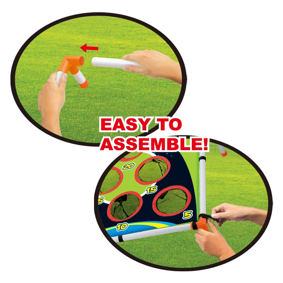 Turn your outdoor gatherings into lively rivalry and laughter with this portable cornhole circle set for backyard parties, parks, and camps.