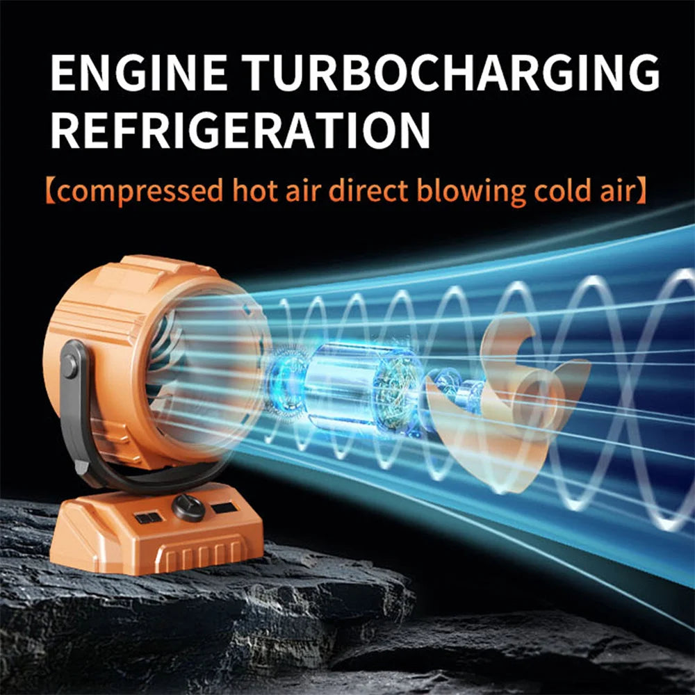 CURUK 20000mAh Camping Fan Portable Wireless Tent Circulator With LED Light