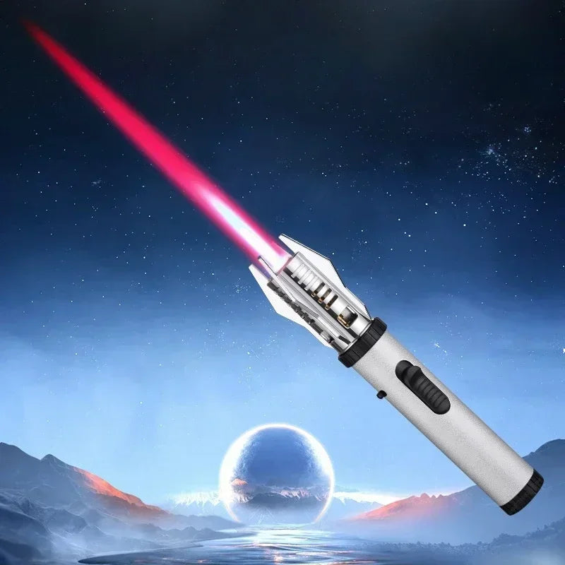 Unleash the power of fire in your hands with the KYJG Lightsaber Torch Lighter, a futuristic tool that pairs bold style with high heat performance.