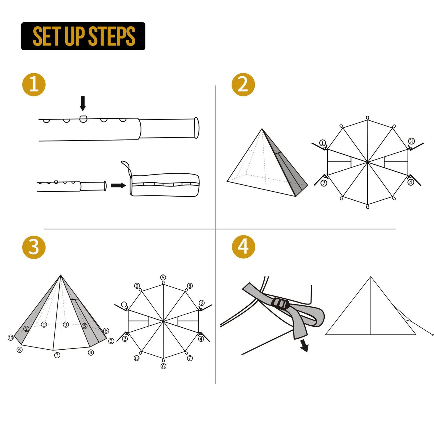Experience rugged comfort in any season with the ONETIGRIS Rock Fortress Hot Tent, designed for camping, backpacking, fishing, and hiking.