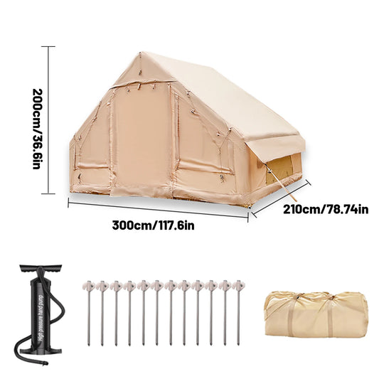 Pakicetus Inflatable Camping Tent Setup Waterproof Windproof Self Supporting