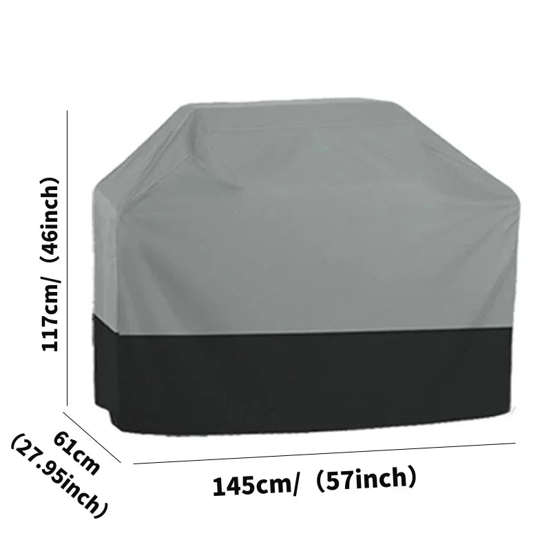 210D Outdoor BBQ Cover Heavy Duty Weatherproof Grill And Oven Protector