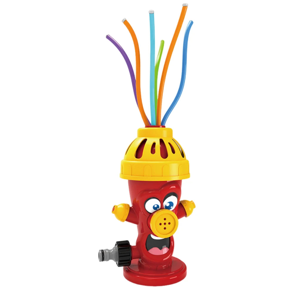 Fire Hydrant Cactus Sprinkler Toy Spinning Rotating Sprinkler For Backyard