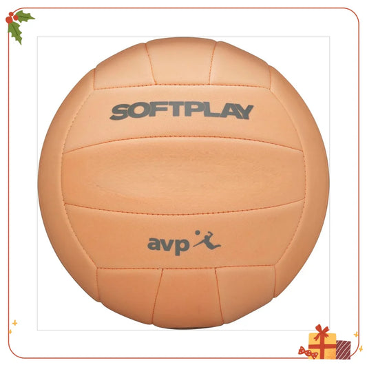 Soft Volleyball Official Size Orange For Indoor And Outdoor Play