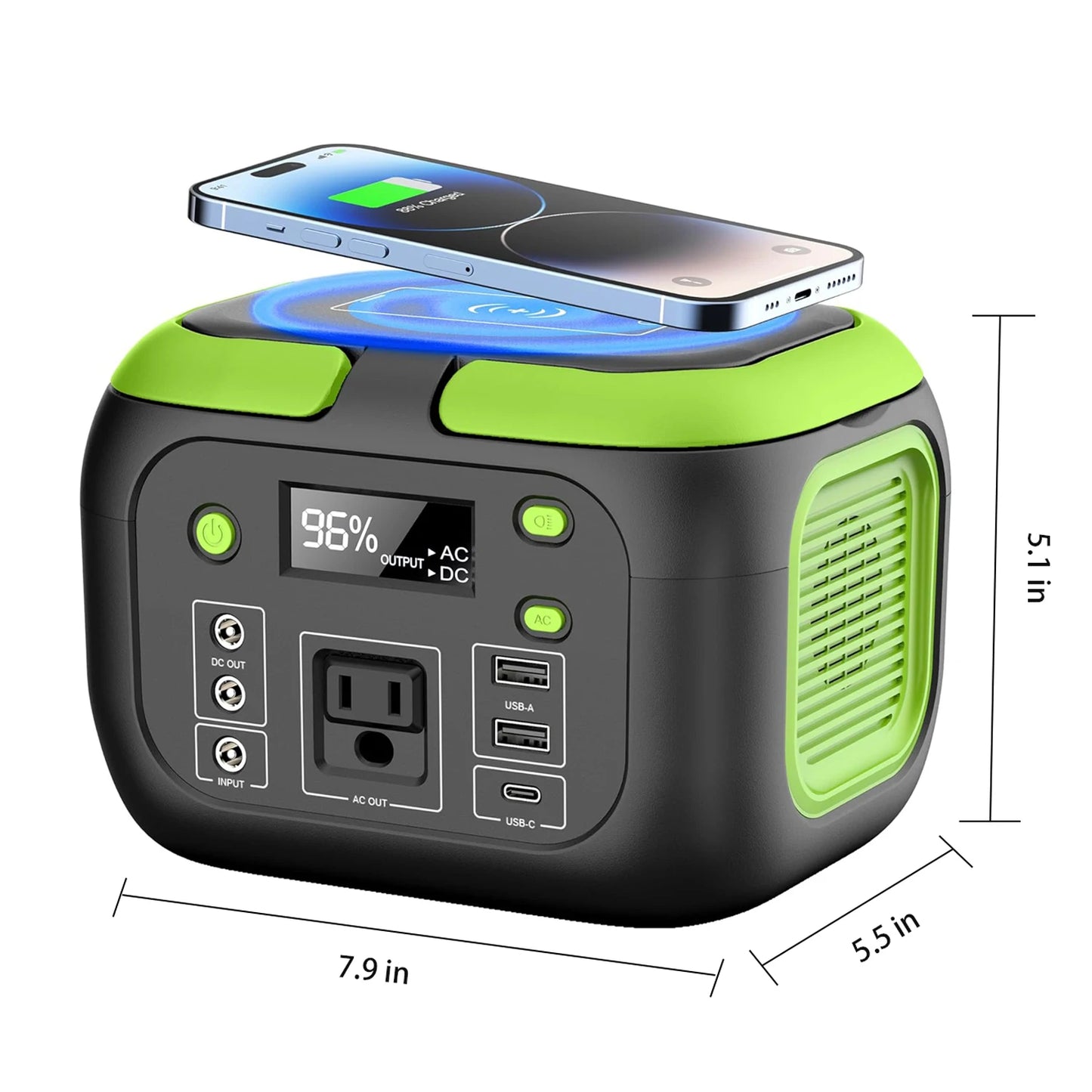 SinKeu 200W Portable Power Station 155Wh Solar Generator 110V AC