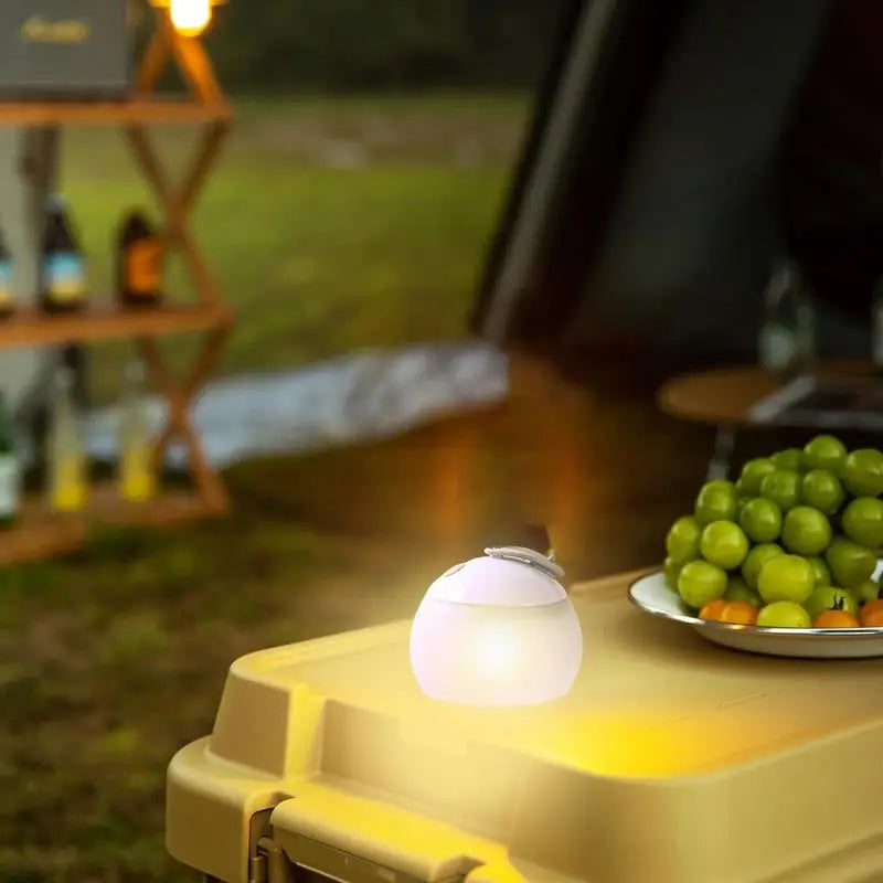Illuminate your outdoor nights with a rechargeable LED camping light that powers up via Type C and doubles as a portable emergency power bank, keeping your camp fully charged for anywhere you roam.