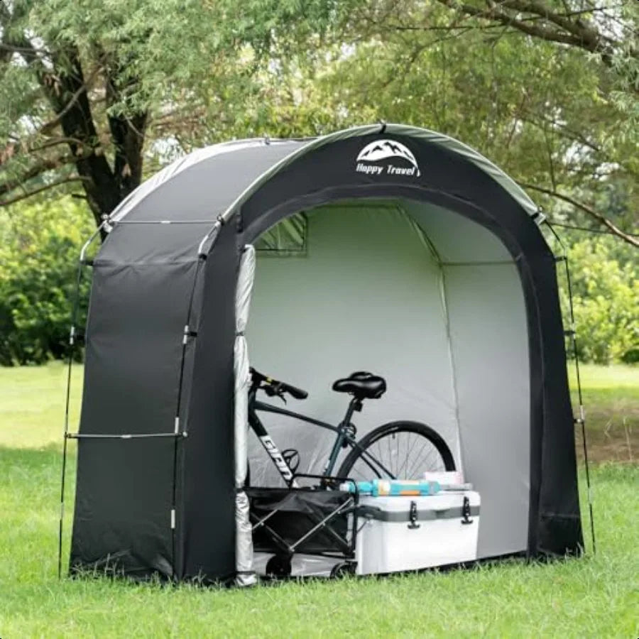 Large Outdoor Waterproof Bike Storage Tent Shed For 2 To 3 Bikes With Window