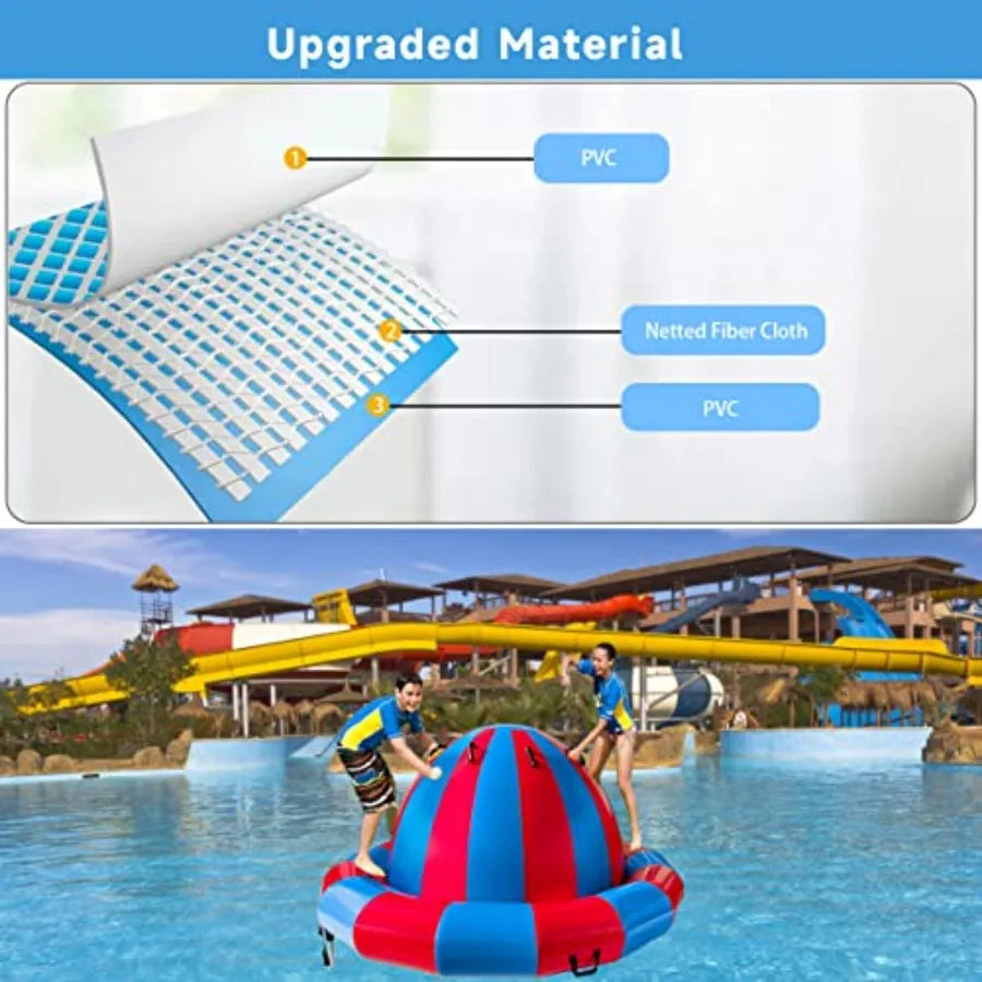 Turn your backyard into a lively play zone with the OLOEY Inflatable Dome Rocker Bouncer.