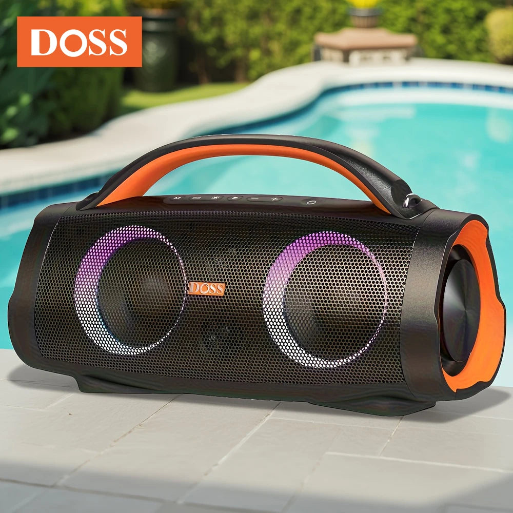 DOSS 100W Portable Bluetooth Speaker 5.3 IPX6 Waterproof Outdoor