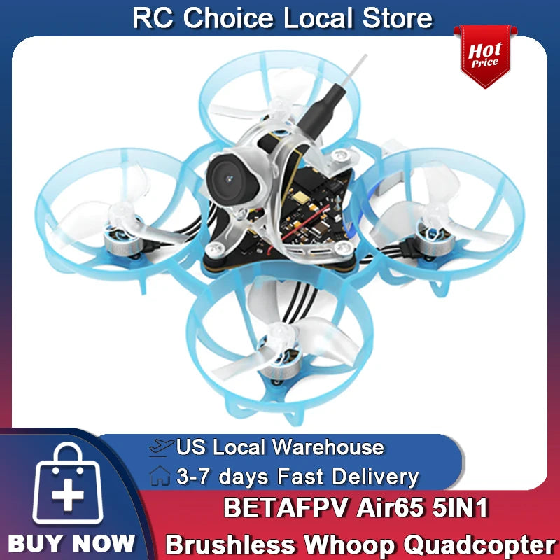 Experience agile performance with the BETAFPV Air65 5-In-1 brushless whoop, delivering precise control and exhilarating freestyle.