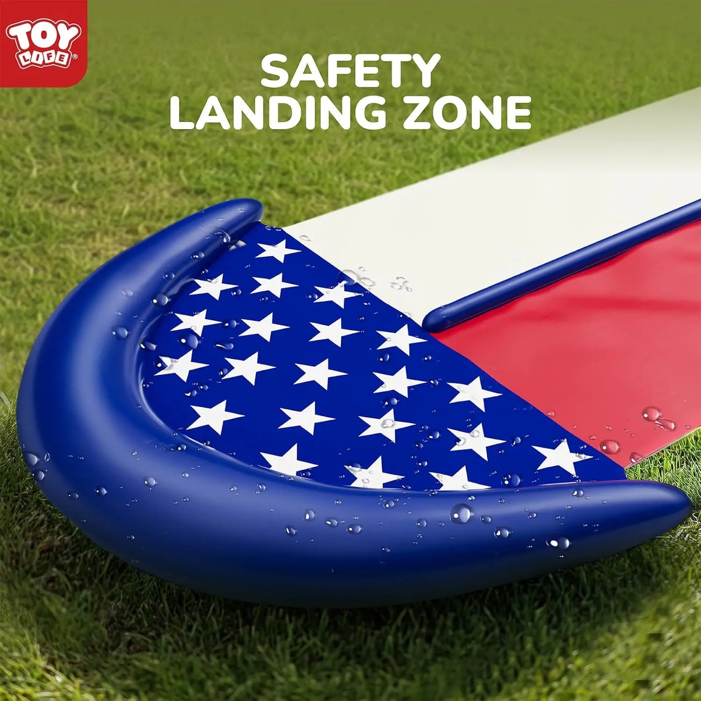 Turn your backyard into the ultimate splash zone with this giant inflatable water slide.