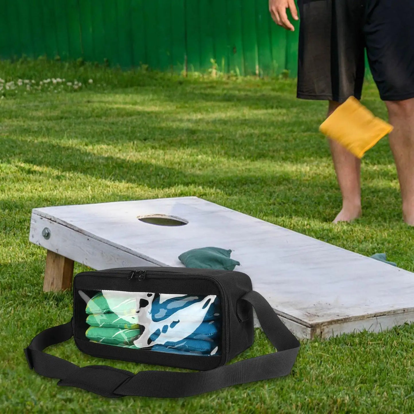 Cornhole Bag Carrying Bag for Tossing Outdoor Fun Corn Hole Bean Bags Holder