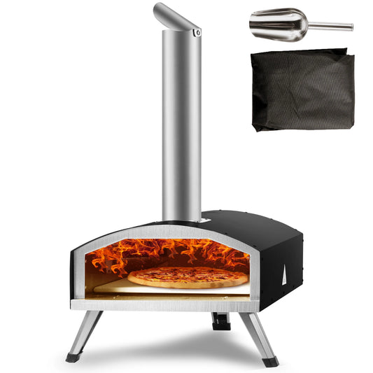 Transform your outdoor cooking with the Succebuy 12 Inch Outdoor Charcoal Oven Stainless Steel Grill Pizza Oven, a compact charcoal fired unit that delivers restaurant-quality pizzas, crispy crusts, and smoky grilled dishes with reliable heat and simple