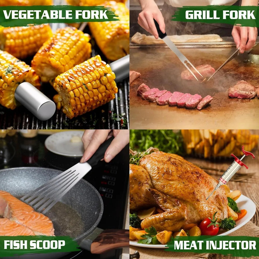 134 Piece Griddle Accessories Kit for Blackstone Grills Dome Burger Press Tools