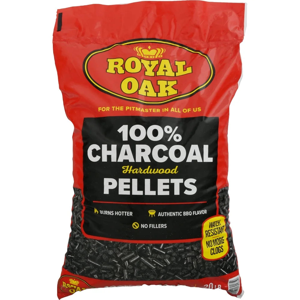 Royal Oak 100 Percent Hardwood Charcoal Pellets 20 Lb Bag for Pellet Grills