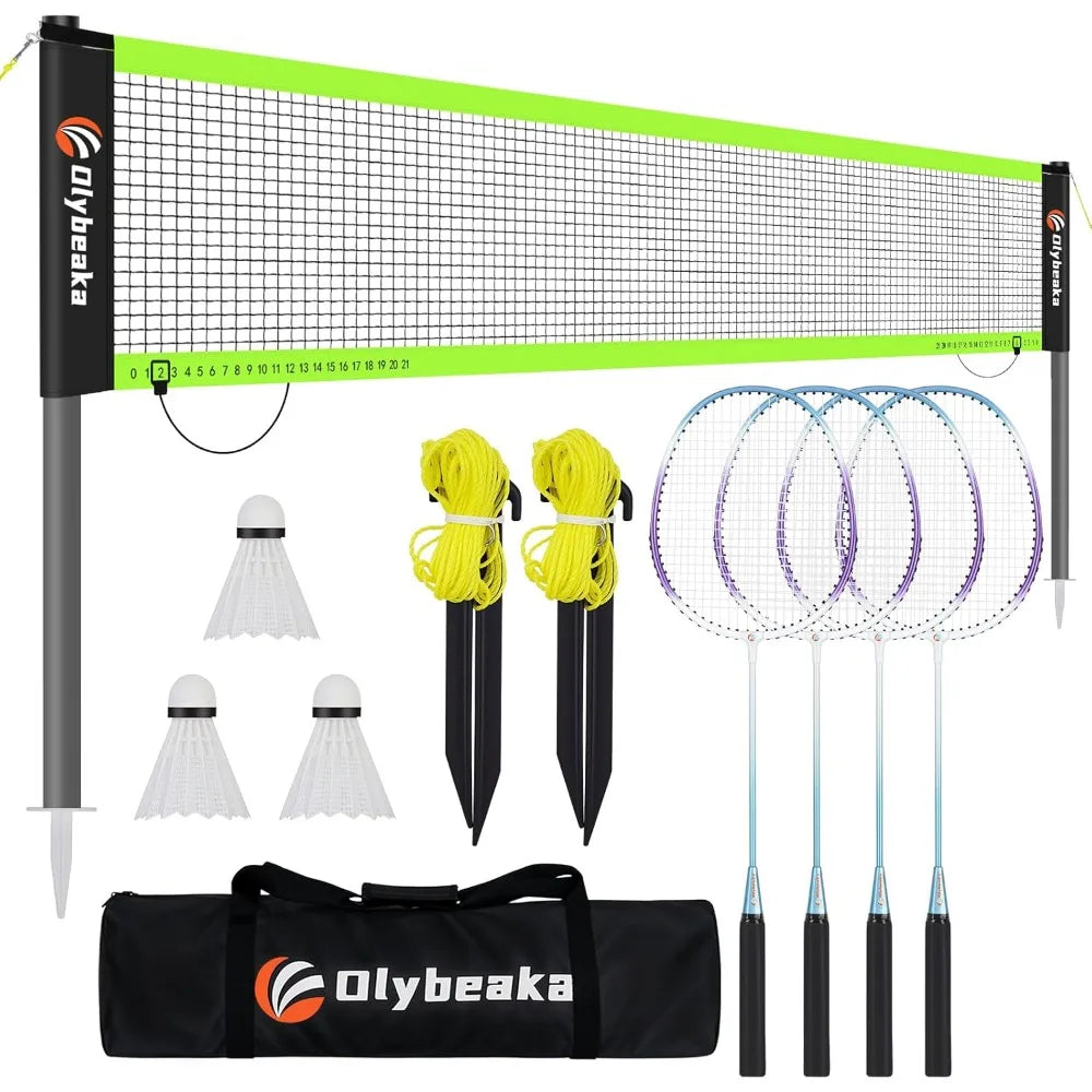 With the Olybeaka 20ft portable badminton net set, you unlock fast setup, sturdy play, and backyard-friendly fun anywhere, rain or shine, for family games, training, and weekend tournaments.