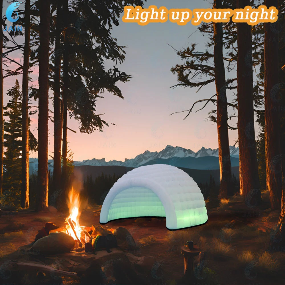 You can create unforgettable events with the JAIN Oxford inflatable igloo dome tent, a weather-ready centerpiece for your parties, festivals, exhibitions, and backyard celebrations.