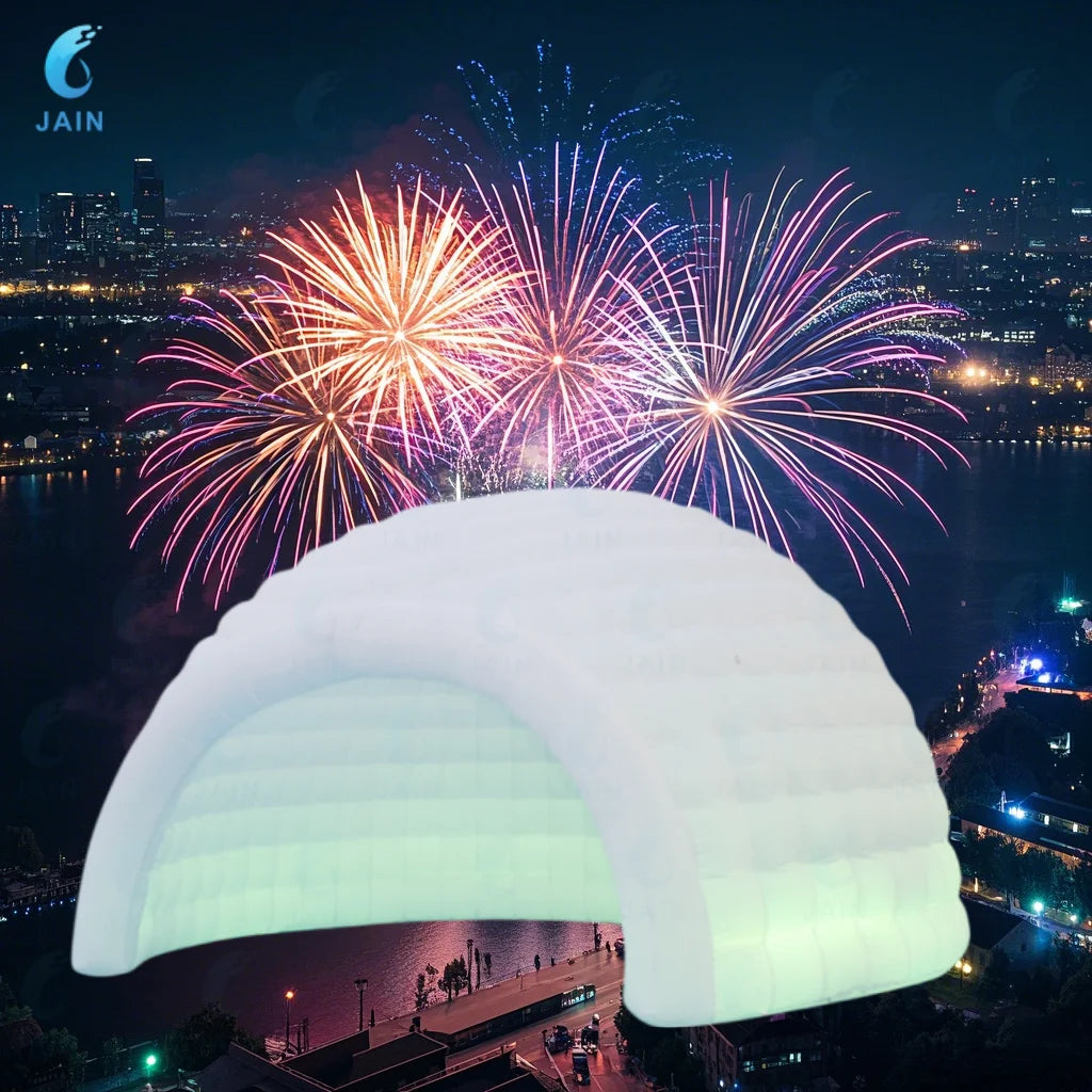 You can create unforgettable events with the JAIN Oxford inflatable igloo dome tent, a weather-ready centerpiece for your parties, festivals, exhibitions, and backyard celebrations.