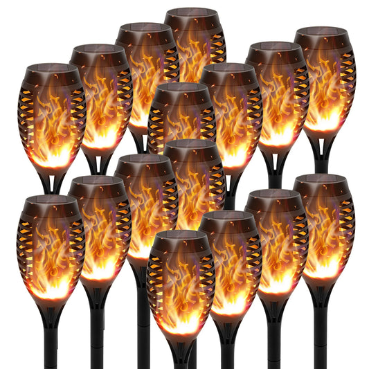 Transform your outdoor spaces with luminous, flickering solar torches that brighten evenings without any wiring or fuss.