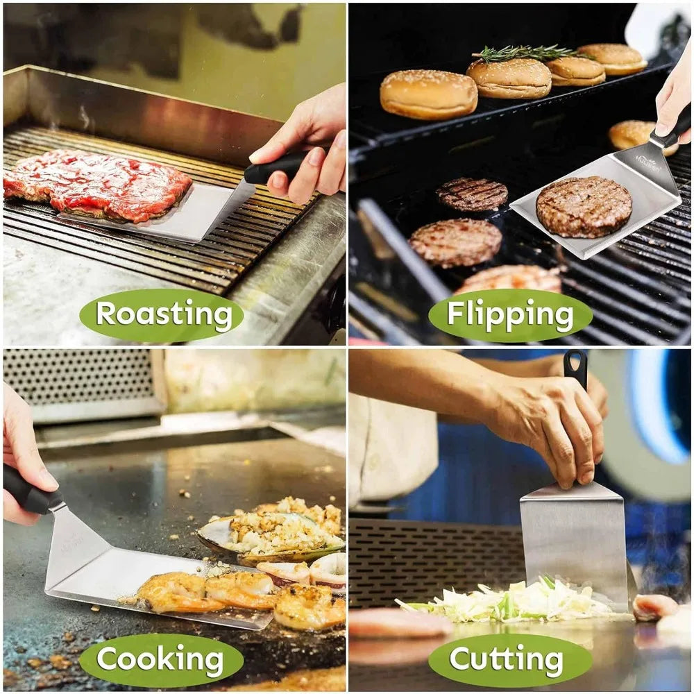 Elevate your home grilling to restaurant quality with this professional griddle accessories kit.