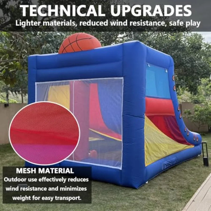 OLOEY Inflatable Ring Toss Game With Blower For Adults Durable PVC