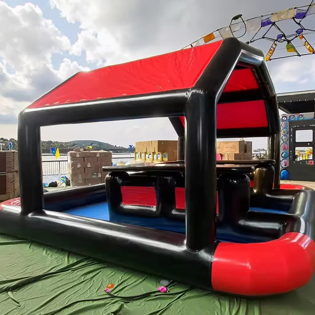 Ejia 20ft Inflatable Floating Pool Bar And Pub Tent For Backyard Parties