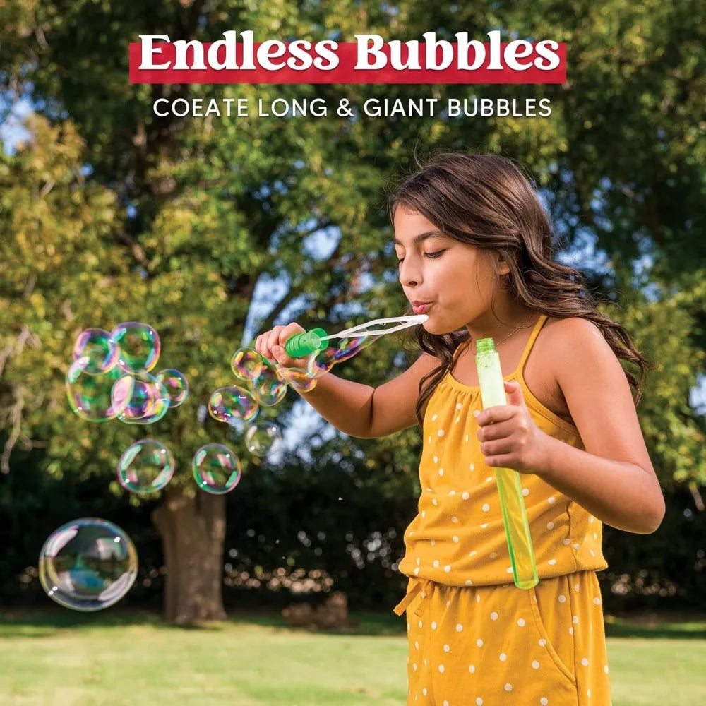 You can create bigger bubbles and lasting memories with the Joyfy 24 pack of large bubble wands for outdoor play.
