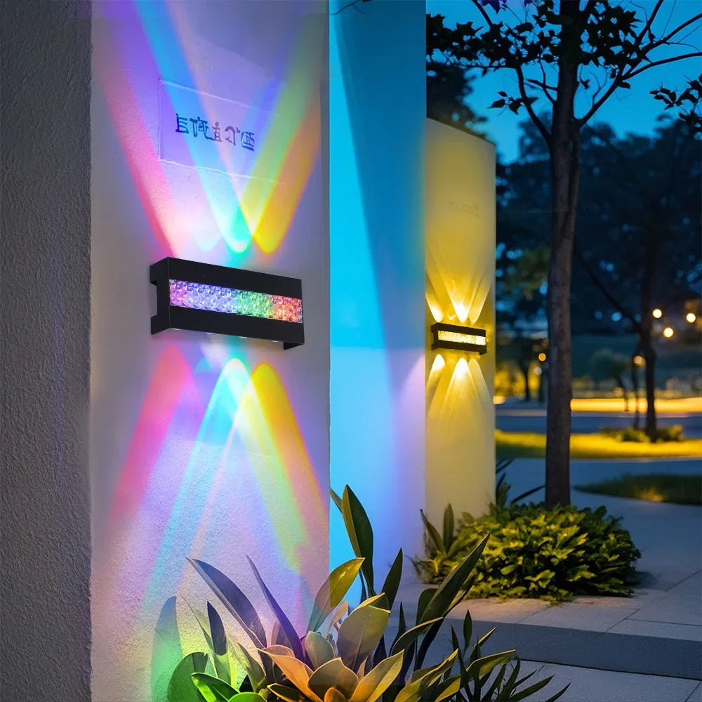 LTOON Outdoor Waterproof Wall Light RGB Garden AC85 265V 10W