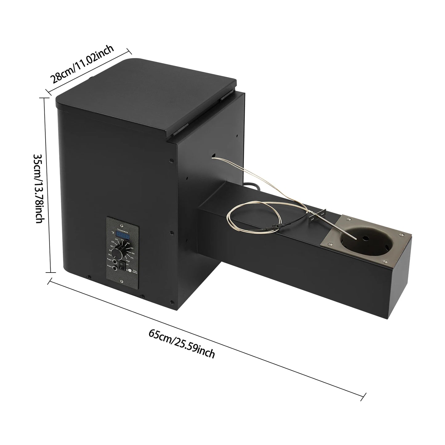 Pellet Smoker Hopper Assembly Kit With Precision Temperature Control 180-450F