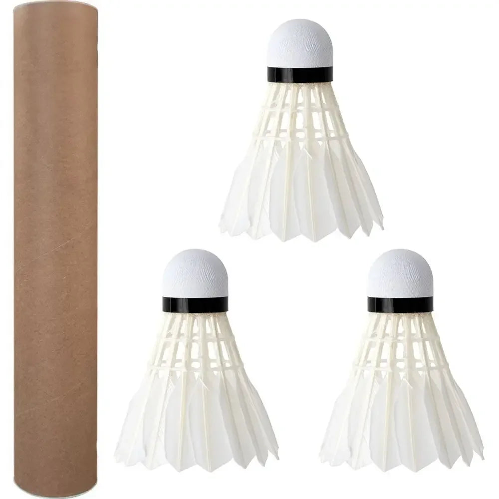 Professional Goose Feather Badminton Shuttlecocks Black Pack 3 6 12