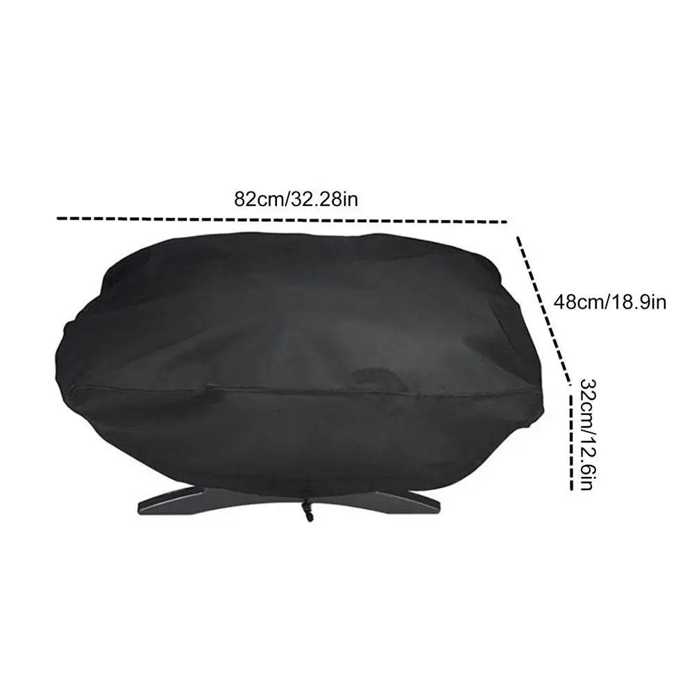 Protect your grill from rain, dust, and sun with this durable 210D Oxford BBQ cover for year-round protection.