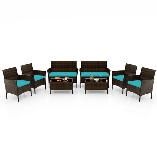 Experience relaxed outdoor evenings with the HOMASIS 8 Piece Patio Set, designed for your durability, comfort, and easy maintenance, so hosting feels effortless year round.
