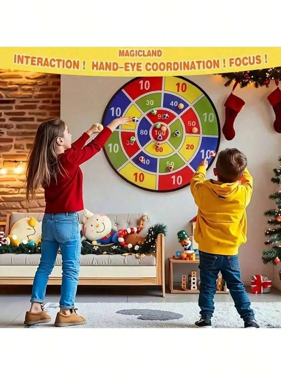Experience safe, active fun with the NONECN 29 inch dart board designed for you and your family.