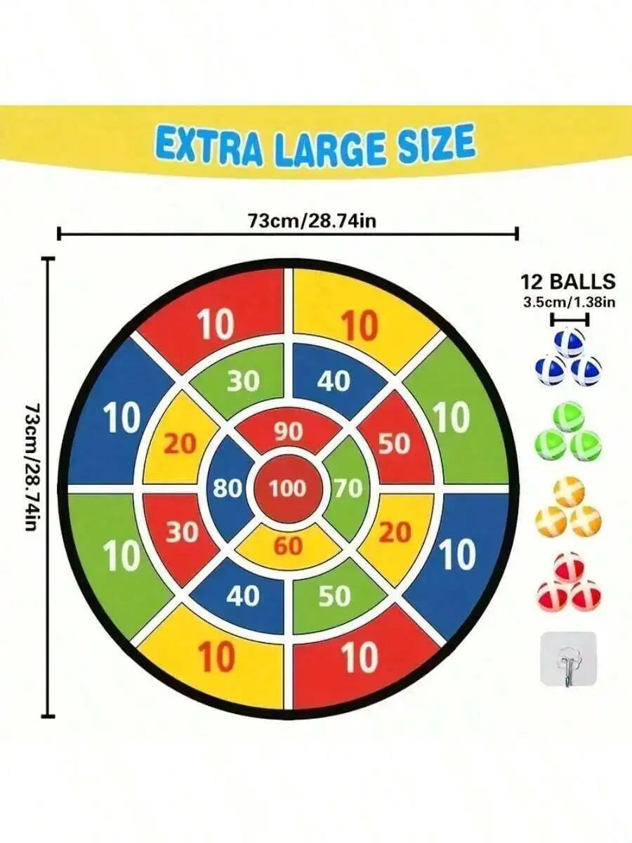 Experience safe, active fun with the NONECN 29 inch dart board designed for you and your family.