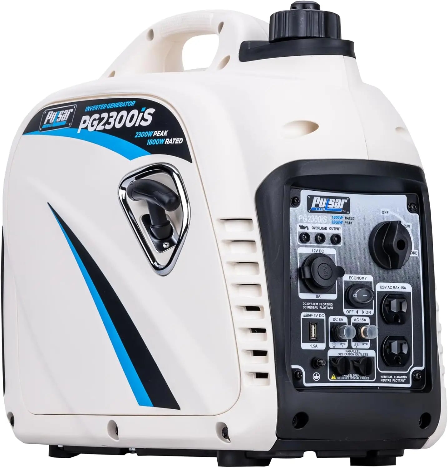 XMSJ PG2300iS 2300W Portable Gas Inverter Generator USB Port Parallel CARB