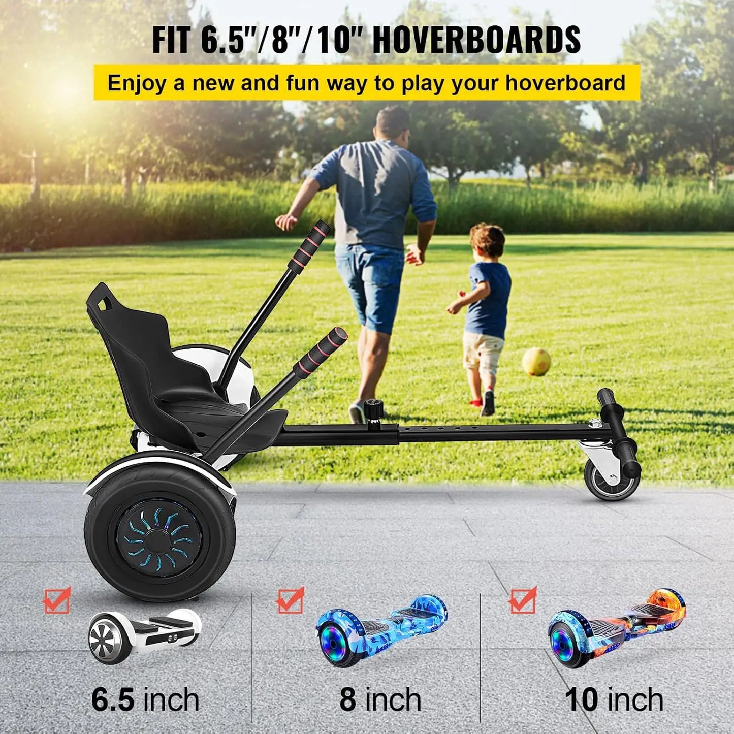 Turn your hoverboard into a thrilling, family-friendly ride with a sturdy seat attachment from XMSJ, designed for quick tool-free setup, comfortable seating, and safe, stable performance for kids and adults alike.