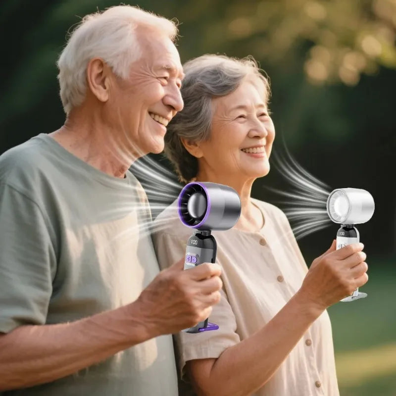 Stay cool anywhere with this versatile 3-in-1 handheld fan designed for quick relief, everyday use, and travel.