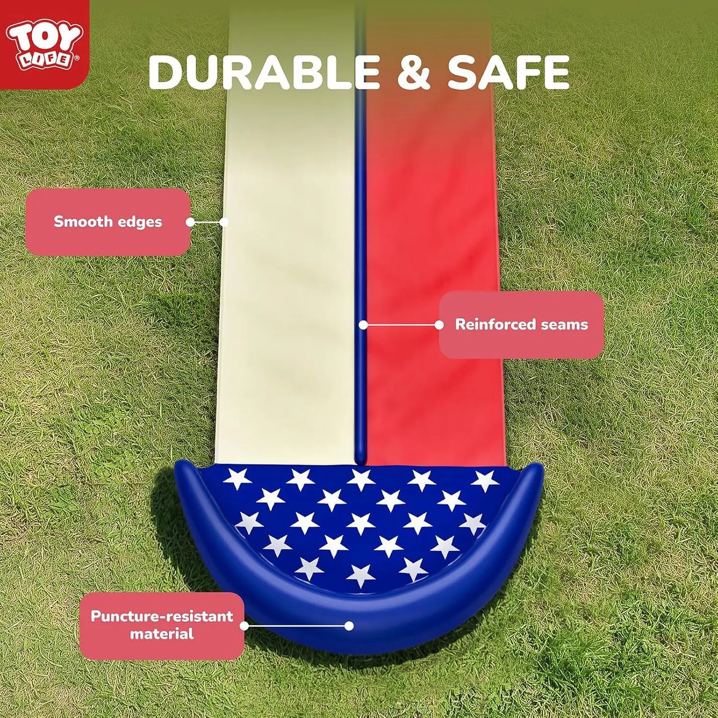 Turn your backyard into the ultimate splash zone with this giant inflatable water slide.