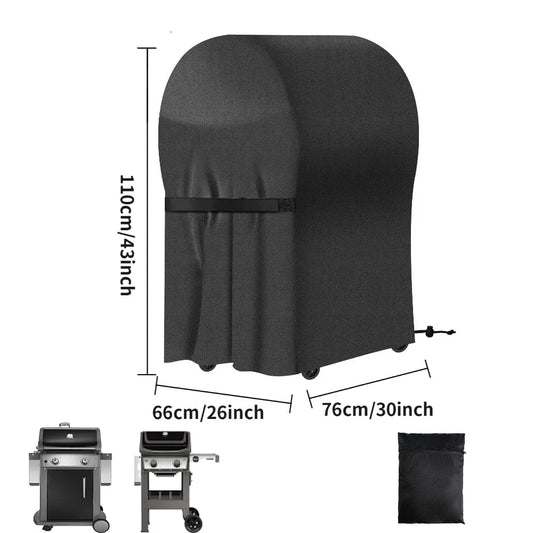 Heavy Duty BBQ Grill Cover Outdoor Waterproof UV Weatherproof Adjustable Straps