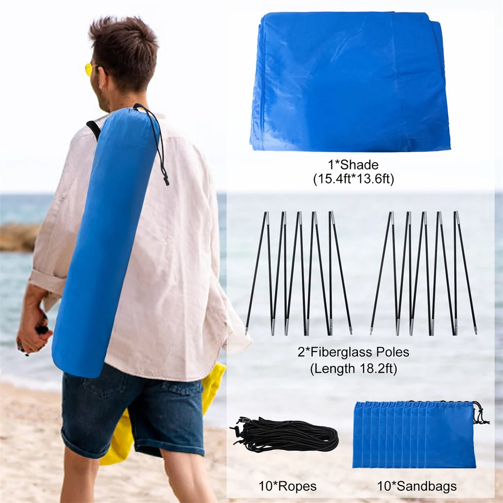 Experience expansive shade and effortless setup with a tent that spans up to 200 square feet of UPF 50+ protection, perfect for you and groups of four to eight people.