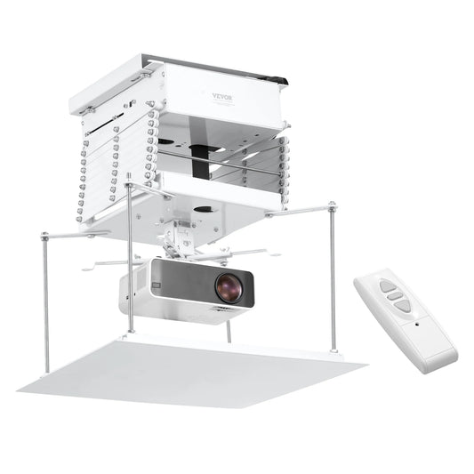 SucceBuy Motorized Projector Lift Hidden Ceiling Mount Remote and Wired Control