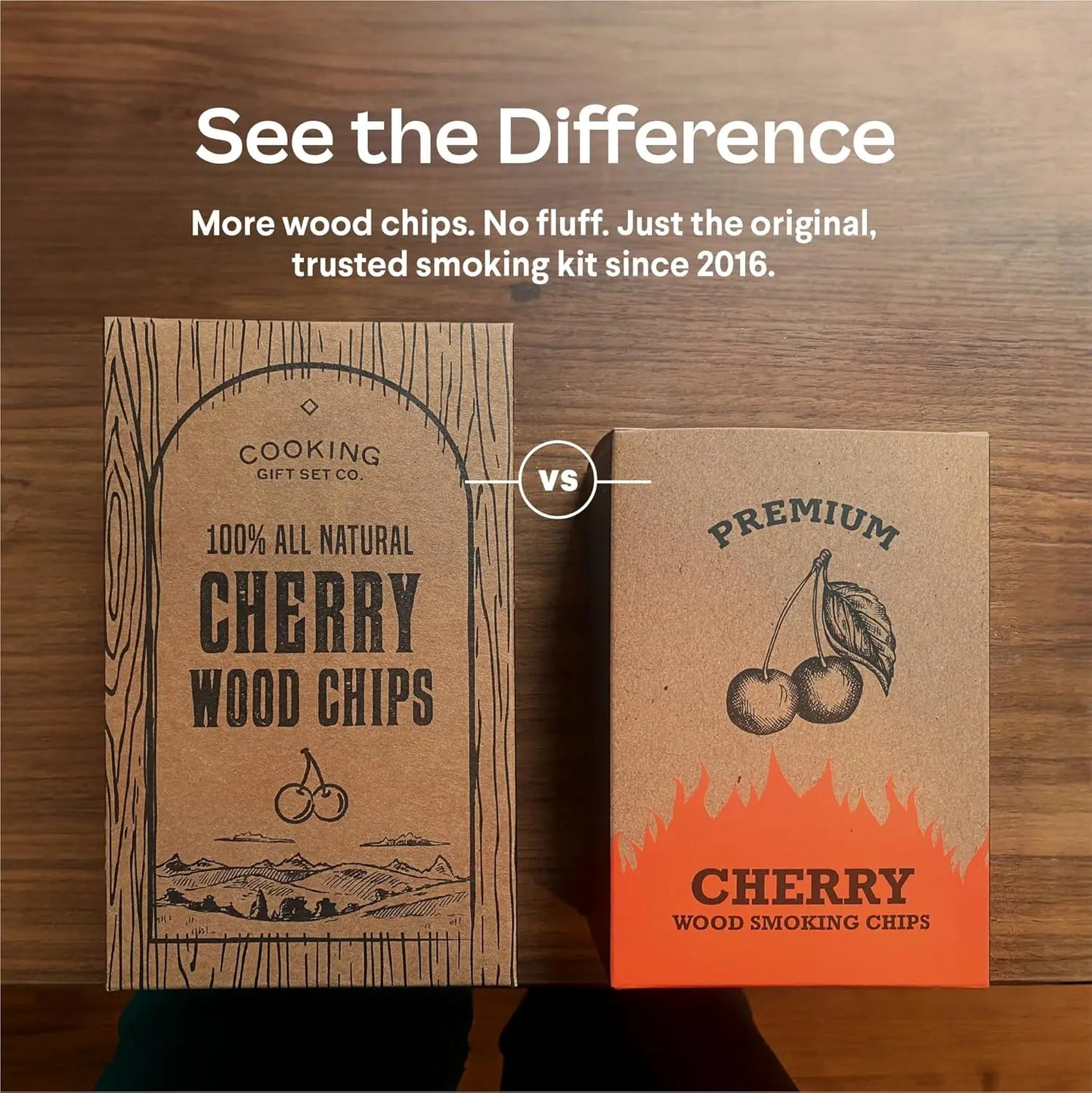 BBQ Smoker Box Kit With Wood Chips, Thermometer And Recipes For Gas Grills