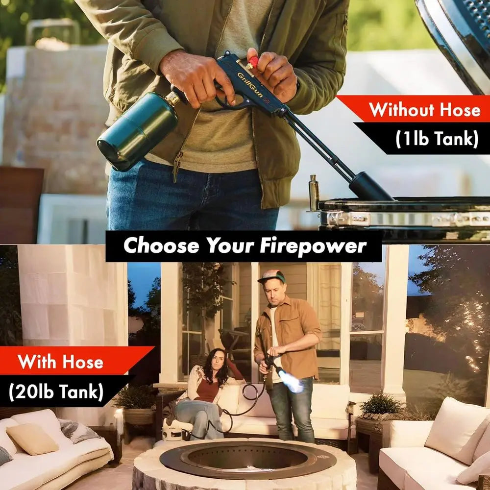 Ignite your charcoal and power through grilling with the XMSJ handheld propane charcoal torch, delivering a rapid 400000 BTU flame from spark to sear.