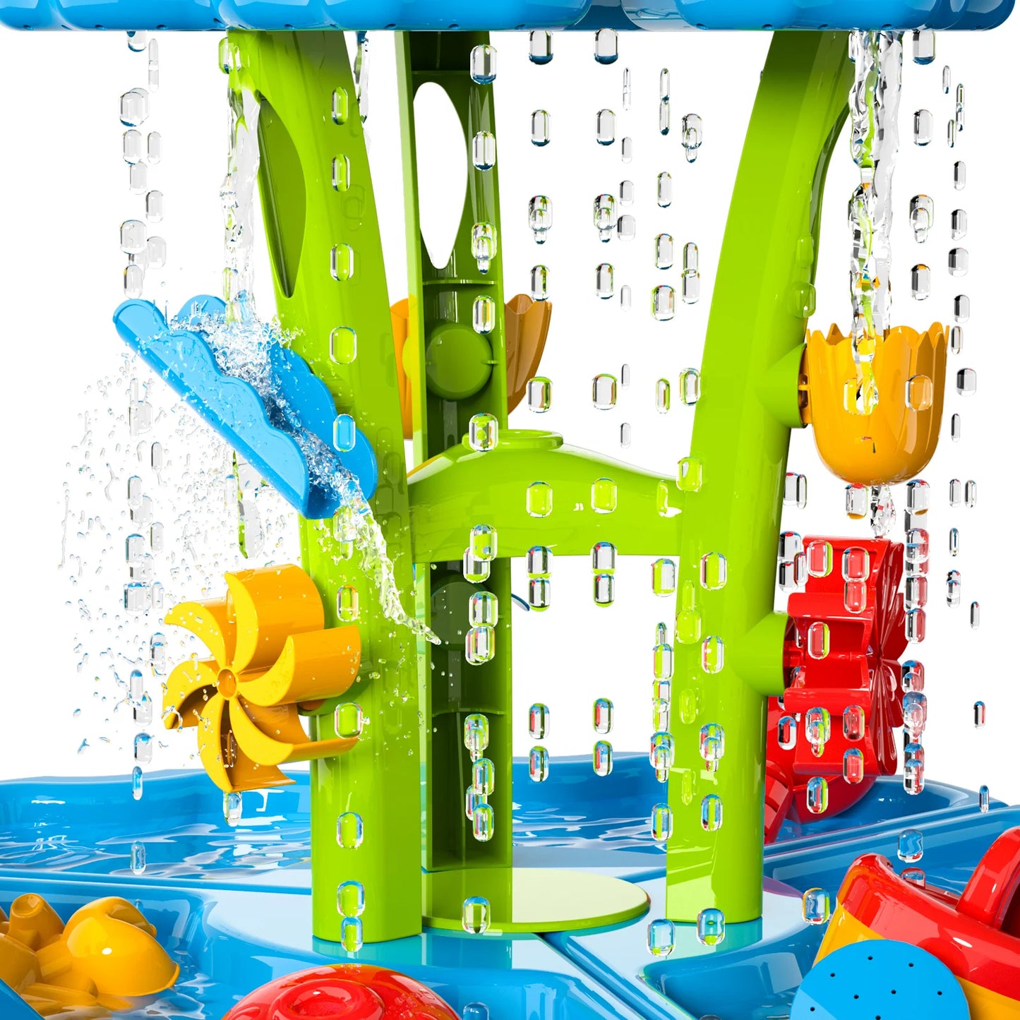 Kids Splash Sand Table Water Toy 4 In 1 Outdoor Sensory Play Station