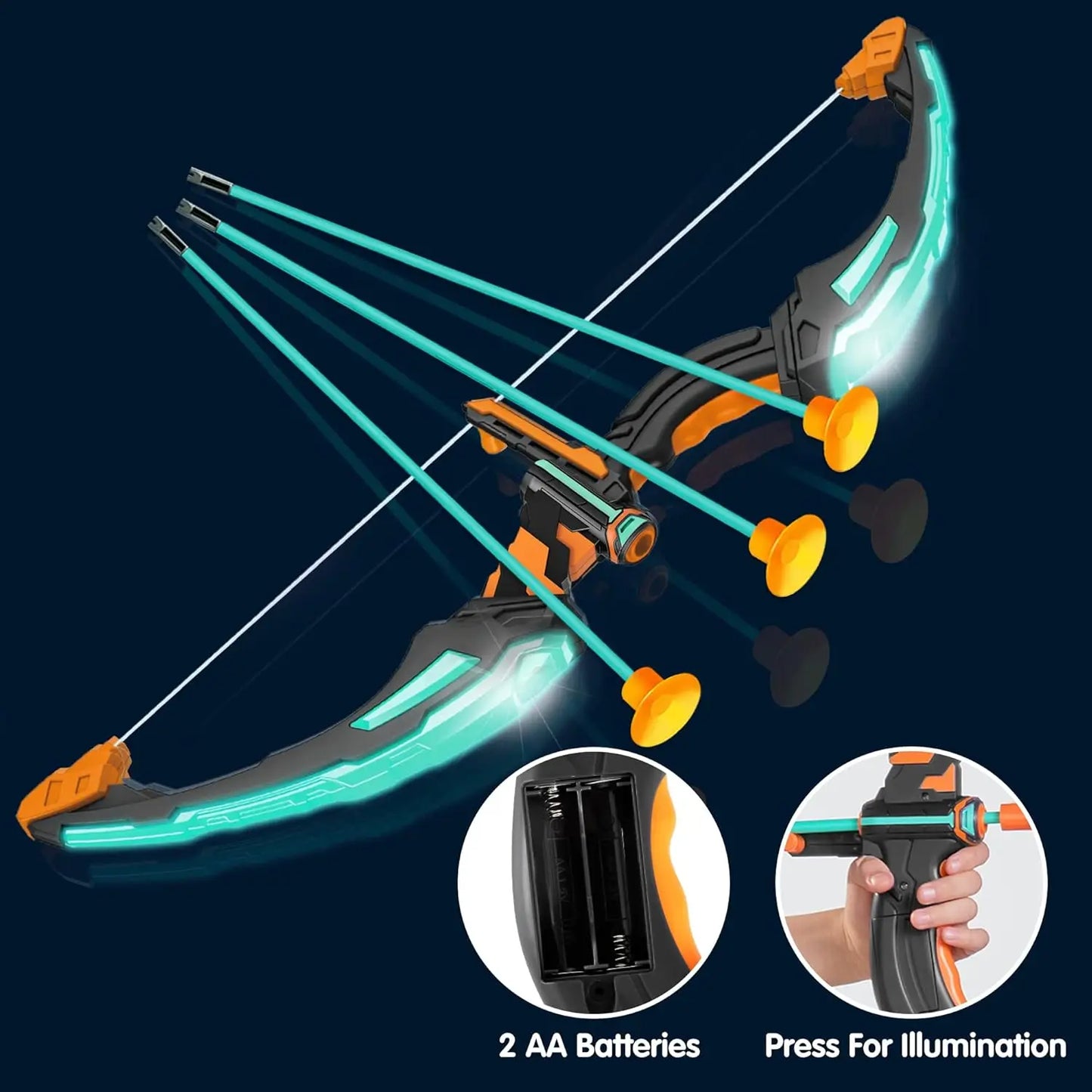 You’ll enjoy a thrilling archery adventure with the LED Light Up Bow and Arrow Set for outdoor play.